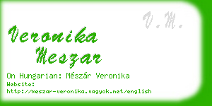 veronika meszar business card