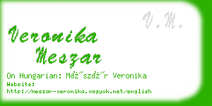 veronika meszar business card